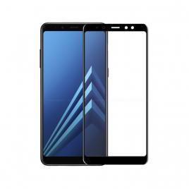 Folie protectie sticla securizata 3D curbata pentru Samsung Galaxy A8 2018 negru