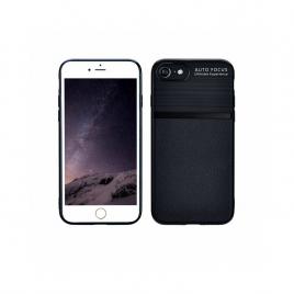 Husa Spate Auto Focus Silicon iPhone 6/6s Negru