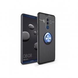 Husa Spate Silicon Premium Metalic Huawei Mate 10 Lite albastru