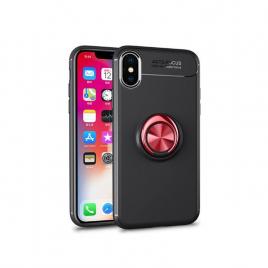 Husa Spate Silicon Premium Metalic IPhone X Rosu