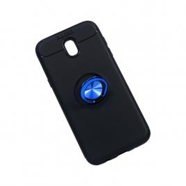 Husa Spate Silicon Premium Metalic Samsung Galaxy J7 2017 Albastru