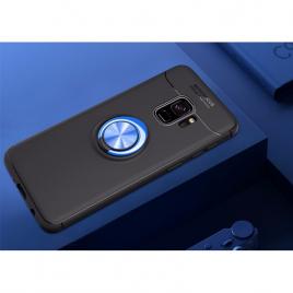 Husa Spate Silicon Premium Metalic Samsung Galaxy S9 Albastru