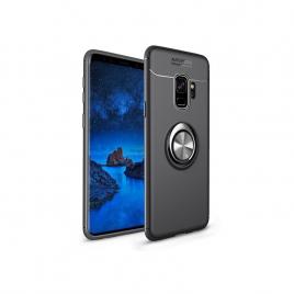 Husa Spate Silicon Premium Metalic Samsung Galaxy S9 Plus Negru