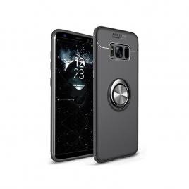 Husa Spate Silicon Premium Metalic Samsung Galaxy s7 edge Negru