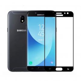 Folie protectie sticla curbata Samsung J5 2017 pentru tot ecranul (Full Cover) curbata 3D Neagra