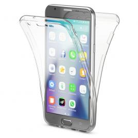 Husa Samsung Galaxy J3 2016 J310 ultra slim 0.3 mm 360° fata-spate transparenta Forcell