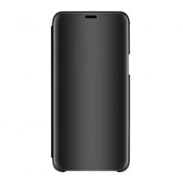 Husa Luxury Flip Stand Mirror compatibila cu Samsung Galaxy A71 Capac semitransparent Tip oglinda Functie de stand Black