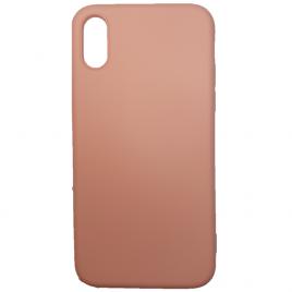 Husa silicon soft-touch compatibila cu Apple IPhone Xs Max Rose