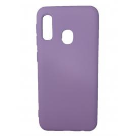 Husa silicon soft-touch compatibila cu Samsung Galaxy A20e Mov-Lila