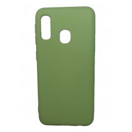 Husa silicon soft-touch compatibila cu Samsung Galaxy A20e Verde