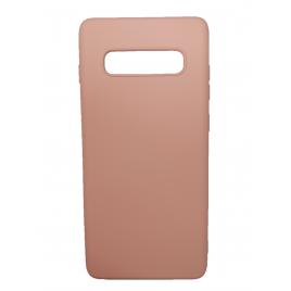 Husa silicon soft-touch compatibila cu Samsung Galaxy S10 Plus Rose