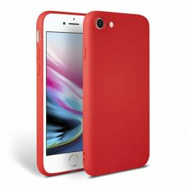 Husa silicon soft-touch pcompatibila cu Apple IPhone 7 Rosu
