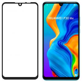 Folie de protectie tempered glass Huawei P30 Lite Full Face Full Glue 3D Neagra