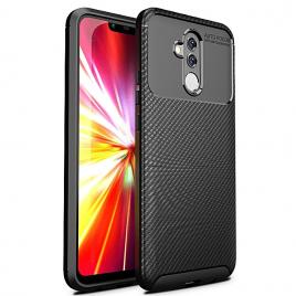 Husa Protectie Silicon Tpu Auto Focus Carbon Huawei Mate 20 Lite Negru