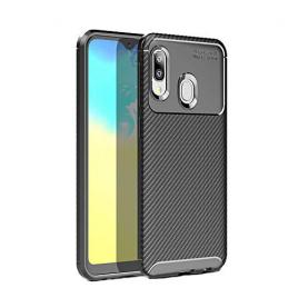 Husa Protectie Silicon Tpu Auto Focus Carbon Samsung Galaxy A20 E