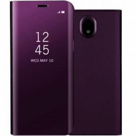 Husa Samsung Galaxy J7 2017 Violet Clear View Flip Standing Cover Tip Carte Book Oglinda Purple .Permite Vizualizarea Prin Capacul Superior .Display ON/OFF