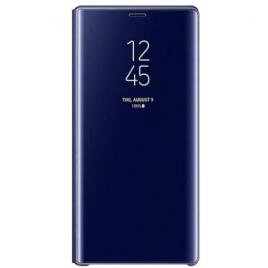 Husa Samsung Galaxy S8 Albastra Clear View Oglinda Albastru Blue Flip Standing Cover Husa Permite vizualizarea prin ecranul superior