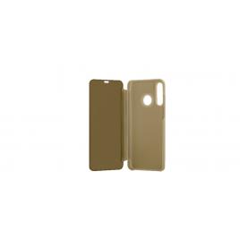 Husa compatibila cu Huawei P40 lite E oglinda Flip Mirror Stand Gold