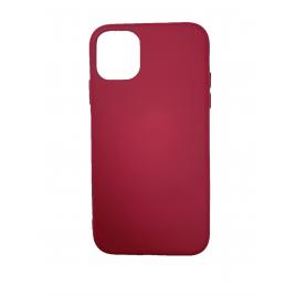 Husa silicon soft-touch compatibila cu Apple IPhone 11 PRO Visiniu