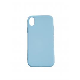 Husa silicon soft-touch compatibila cu Apple IPhone Xs Max Milky Blue