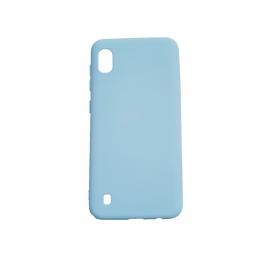Husa silicon soft-touch compatibila cu Samsung Galaxy A10 Milky Blue