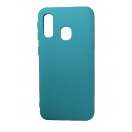 Husa silicon soft-touch compatibila cu Samsung Galaxy A40 Turquoise Mint