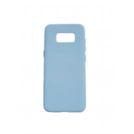 Husa silicon soft-touch compatibila cu Samsung Galaxy S8 Milky Blue