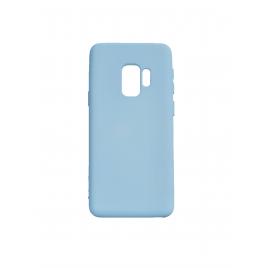 Husa silicon soft-touch compatibila cu Samsung Galaxy S9 Milky Blue