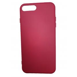 Husa silicon soft-touch pcompatibila cu Apple IPhone 7 Mov Visiniu