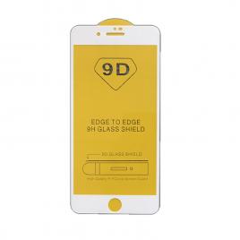 Folie sticla 9D compatibil cu IPhone 7 / 8 Plus - Contur alb