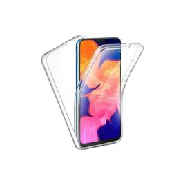 Husa 360 compatibila cu Samsung Galaxy A21S TPU Transparent fata+spate