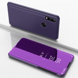 Husa Huawei P40 Lite E - Flip Mirror tip Carte Capac translucid Violet
