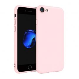 Husa Silicon Soft-Touch Compatibila Cu Apple IPhone 7/8 Roz Prafuit