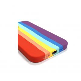 Husa Silicon Soft-Touch Compatibila Cu Apple IPhone X / Xs Curcubeu