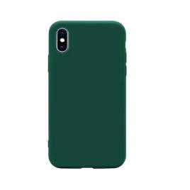 Husa Silicon Soft-Touch Compatibila Cu Apple IPhone X / Xs Dark Green