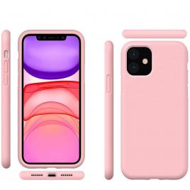 Husa silicon soft-touch compatibila cu Apple IPhone 11 Pro Roz prafuit