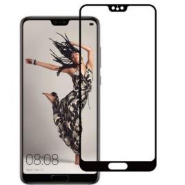 Folie sticla Wozinsky Full Face pentru Huawei P20 Pro / P20 Plus margini colorate neagra