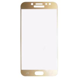 Folie sticla protectie ecran Full Face margini aurii pentru Samsung Galaxy J7 (2017) J730