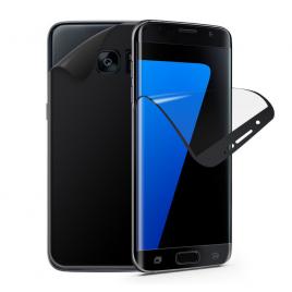 Folie de protectie fata-verso EuroCELL pentru Samsung Galaxy S7 edge negru