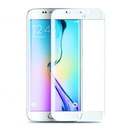 Folie din sticla 3D Eurocell pentru Samsung Galaxy S7 edge alb