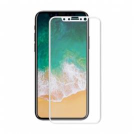 Folie din sticla 3D full size EuroCELL pentru iPhone X  alb