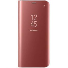 Husa compatibila cu Samsung Galaxy j5 2017   compatibila Clear View -Rose