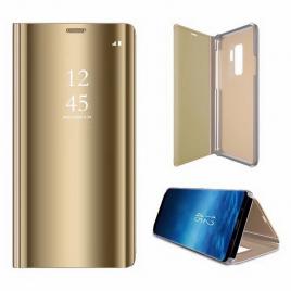 Husa flip Clear View gold Samsung Galaxy S7 Edge G935