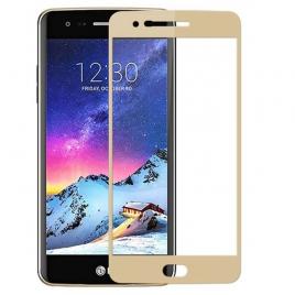 Folie Sticla LG K10 2017 Flippy Full Face Auriu