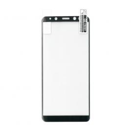 Folie de protectie EuroCELL din plastic pentru Samsung Galaxy A8 Plus 2018 contur negru