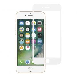 Folie din sticla stainless steel EuroCELL pentru iPhone 7/8 alb