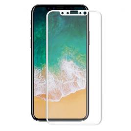 Folie protectie sticla securizata 3D curbata pentru iphone 10 / X / XS alb