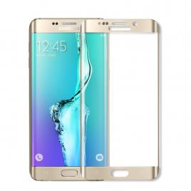 Folie protectie sticla securizata curbata pentru Samsung Galaxy S7 auriu