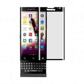 Folie protectie sticla securizata full size curbata pentru Blackberry Priv  negru
