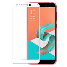 Folie protectie sticla securizata full size pentru Asus Zenfone 5 Lite ZC600KL alb
